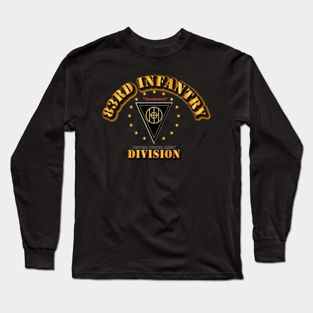 83rd Infantry Division - Thunderbolt Long Sleeve T-Shirt by twix123844